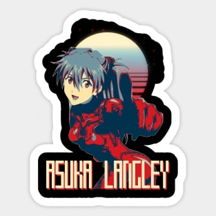 asuka langley Sticker